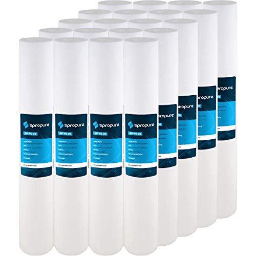 20 Pack 5 Micron Sediment Water Filter Cartridge 20x2.5 inches