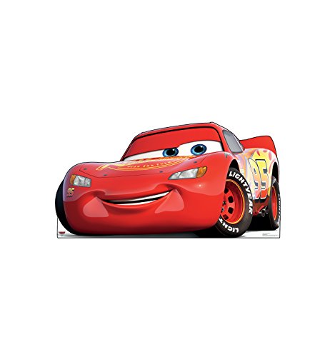 Lightning McQueen Cardboard Cutout - Cars 3 Life-Size Standee for Events & Decor