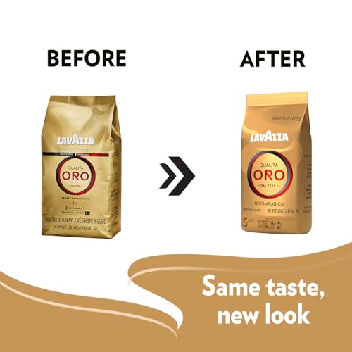 Lavazza Qualità Oro Whole Bean Coffee - 2.2 lb Medium Roast Arabica & Fruity Aroma - Variation of Qualità Oro