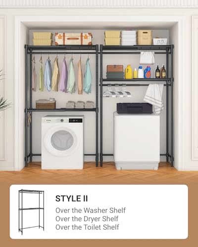 Expandable Closet Organizer System Adjustable Clothes Rack