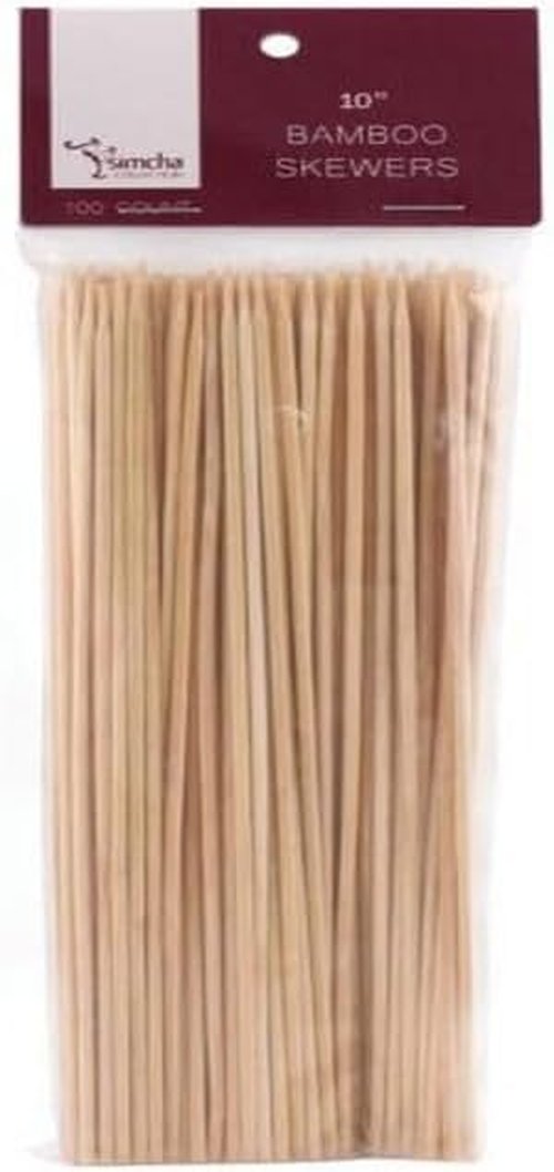 Blue Sky Bamboo Skewers - 10-Inch | 100-Count - Ideal for Grilling, BBQ, Kebabs & Appetizers