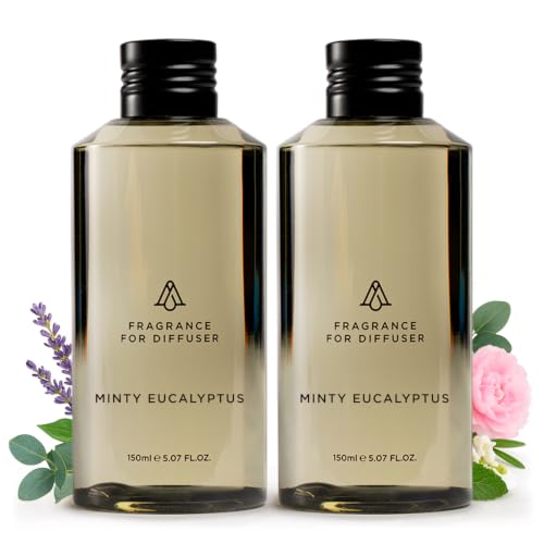 Minty Eucalyptus Hotel Diffuser Oil 2-Pack - 2 x 5.07 Fl Oz Luxury Fragrance