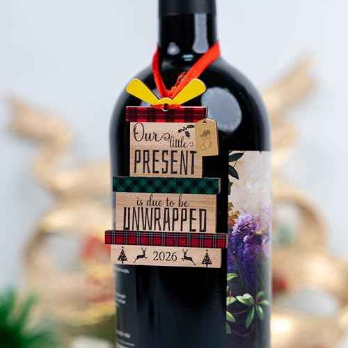 Our Little Present is Due to be Unwrapped Ornament, Expecting Parents Ornaments, Pregnancy Announcement Ornament for Family, Expecting Baby Christmas Ornaments Keepsake (Little Present 2026)