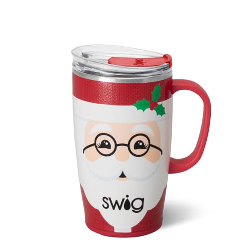 Swig Life 18oz Travel Mug with Handle & Lid - Mr Claus Edition