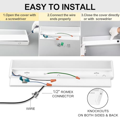 12-Inch Under Cabinet LED Lighting Kit Dimmable 10W Warm White to Daylight