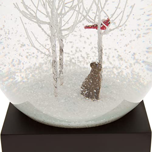Chocolate Labrador Snow Globe - Handcrafted Holiday Decor Gift