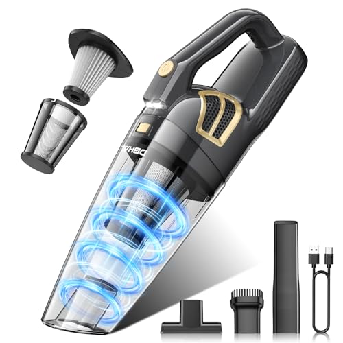 Cordless Handheld Car Vacuum Cleaner - Gray, 16000PA Powerful Suction
