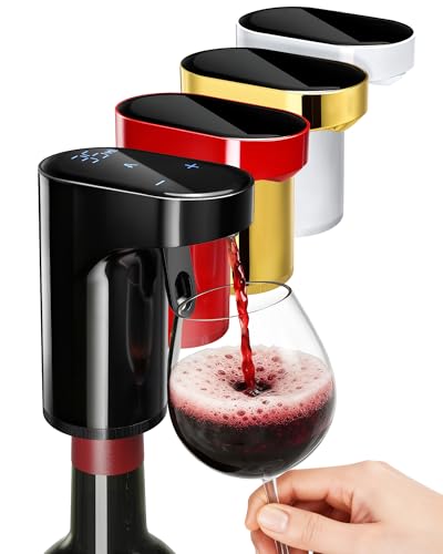 5 in 1 Wine Aerator Dispenser with Liquor Decanter and Alcohol Pourer - Black (Variation of THIS listing)