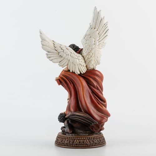 St Michael the Archangel Statue - 12 Inch Full Color Protector Sculpture