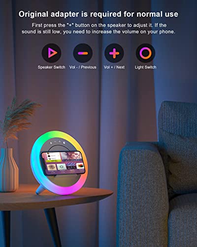 Wireless Bluetooth Speaker with Lights & 5W Plug-In Model - Teen Gift