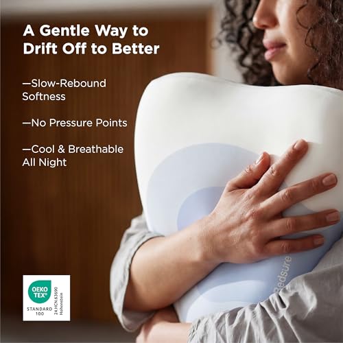 Bedsure Cervical Neck Pillow Ergonomic with Double - Sided Design