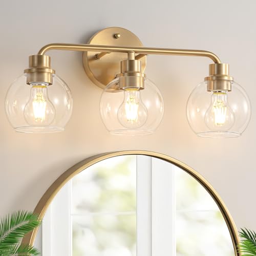 Bathroom Light Fixtures Gold Vanity Light 3-Light Brushed Brass Variation of THIS listing