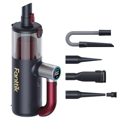 Cordless Handheld Vacuum Cleaner with LED Touch Screen & 4-in-1 Accessories