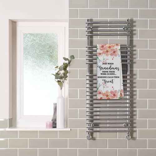 Dibor Great Grandma Gifts Kitchen Dishcloths, Pregnancy Announcement Hand Towels, Tea Towels for Bathroom Kitchen, 16x24 Inches