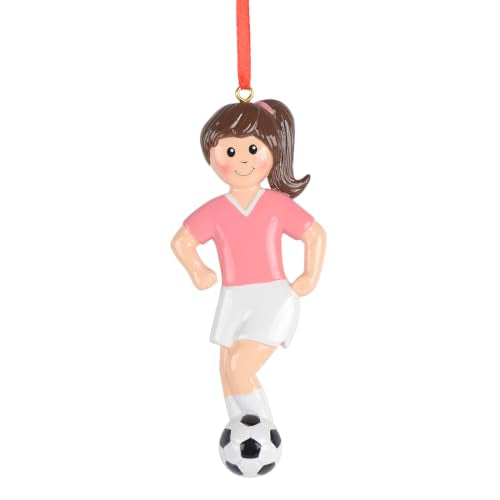 Personalized Soccer Girl Christmas Ornament - Keepsake Gift for Soccer Enthusiasts