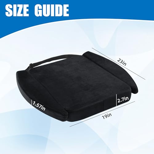 BALAPET Black Ultra Soft Gaming Chair Cushion for Long Sitting, Tailbone Support