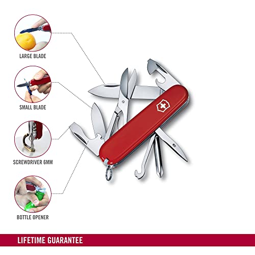 Victorinox Swiss Army Super Tinker Pocket Tool - Red, 14-Function Multi-Tool