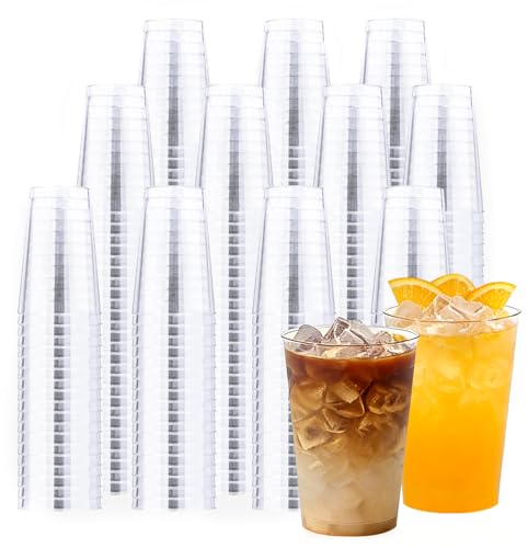 12 oz Clear Plastic Cups - 300 Count Disposable Drinking Cups, Party & Event Use - Variation: Clear-12oz 300Count