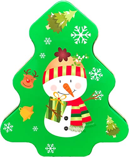 ALEF Christmas Holiday Nesting Tins Set of 3 - Tree Design, Santa, Snowman & Penguin