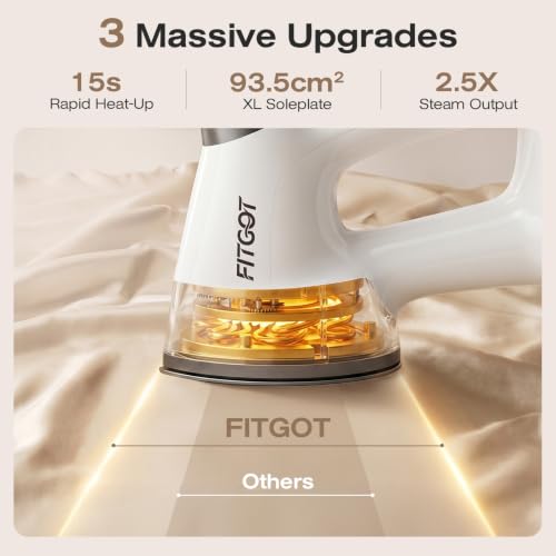 4200Pa Vacuum Steamer for Clothes, 1200W Clothes Handheld