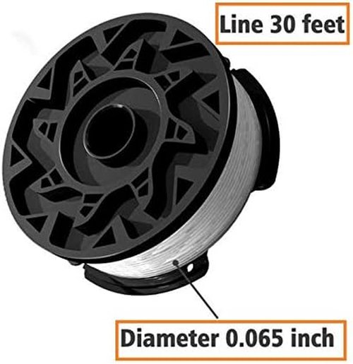 Black and Decker Autofeed Replacement Spool - 30ft Trimmer Line (12 Spools + 2 Caps)