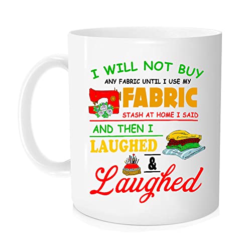 Funny Quilting Coffee Mug - 11 oz Sayings Gift for Crafters & Quilters