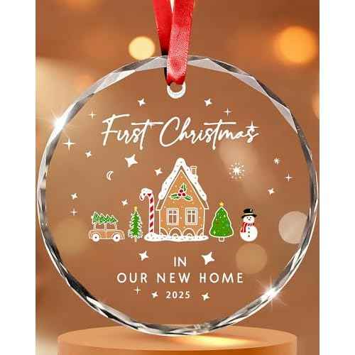 House Warming Gifts New Home, Our First Christmas in Our New Home Ornaments, Housewarming Gifts 2025 for Women Men Homeowner, New Apartment Essentials