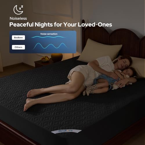 Waterproof Mattress Protector King Size - Black, 4 Black / King