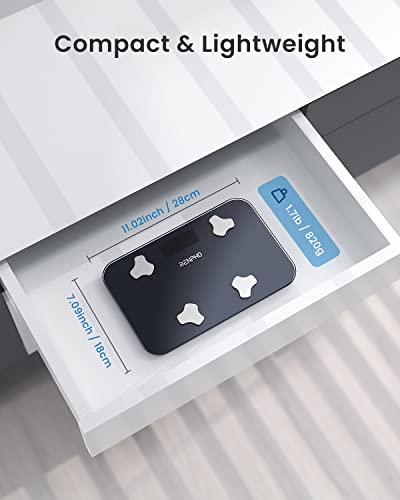 RENPHO Travel Body Fat Scale with BMI & Muscle Mass - Portable Smart Health Monitor