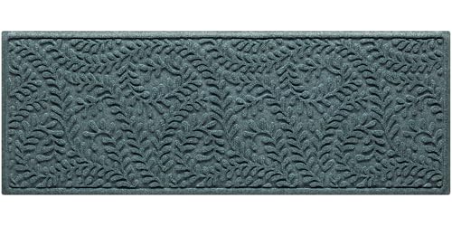 WaterHog Boxwood Entry Door Mat 22x59 Inch Indoor Outdoor All-Weather Runner - Bluestone Variation
