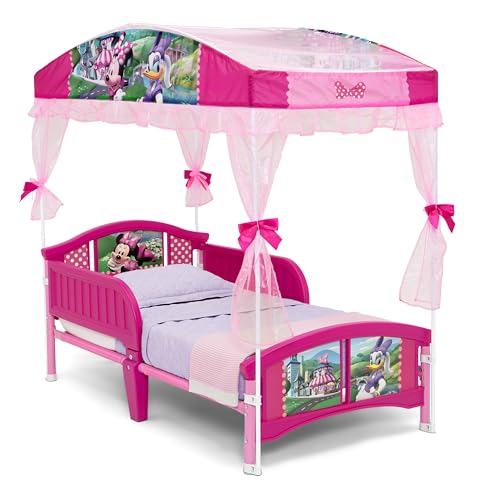 Toddler Bed with Canopy - Minnie Mouse Kids Bed for Ages 15 Months+