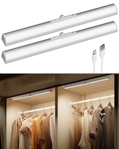17-Inch Wireless Closet Lights with Motion Sensor - 2 Pack