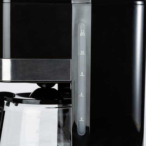 Programmable 12-Cup Drip Coffee Maker with Glass Carafe, Auto Shut-Off & Touch Screen