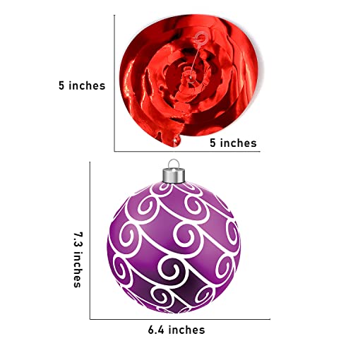 Merry Christmas Decorations Hanging Ceiling Swirls (30Pcs Fully-Assembled) Christmas Tree Ball Slices Cutout Swirls for Christmas Party Porch Home House Bar, Xmas Holiday Supplies Decorations