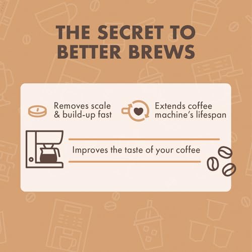 Descaling Tablets for Coffee Machines - 120 Uses Universal Compatibility