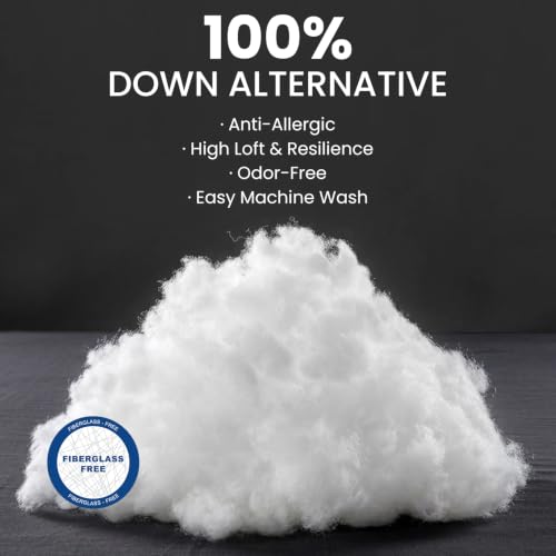 FP FLEXPEDIC White King Size Adjustable Loft Hotel Pillow Set of 2