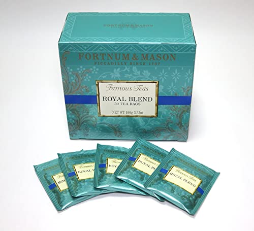 Fortnum & Mason Royal Blend Tea Bags - 50 Count Pack, Classic Full-Bodied Flavour