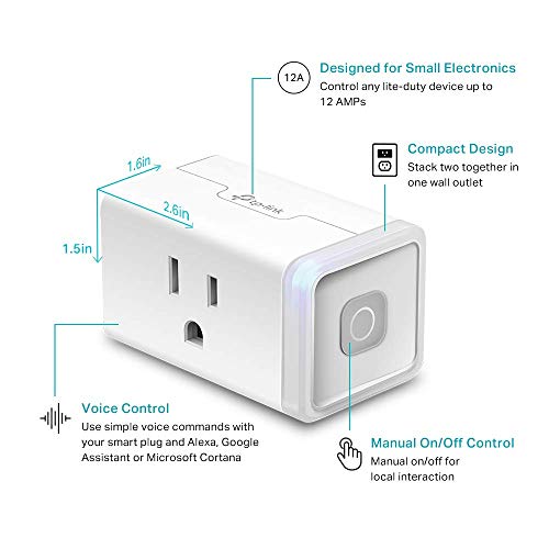 4-Pack Wi-Fi Smart Plugs - Works with Alexa & Google Assistant, UL Certified, 15 Amp