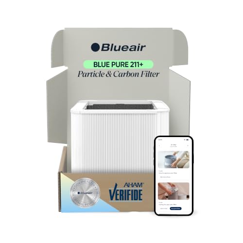 Blueair 211+ Air Purifier Replacement Filter 2.8 x 20.4 x 11.7 inch - Genuine 211+ Particle & Carbon Filter
