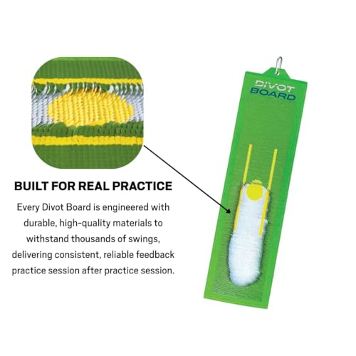 Golf Swing Trainer Divot Board with Instant Feedback - Improve Your Low Point & Swing Path