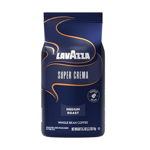 Lavazza Italian "Super Crema" Espresso Whole Bean Value Pack (3 x 2.2