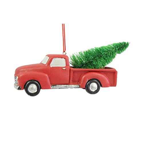Midwest CBK 4 Inch Pickup Truck With Tree Ornament