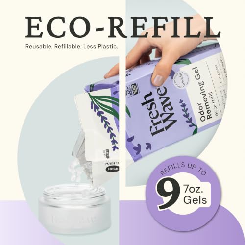 Fresh Wave Lavender Odor Removing Gel Refill - 63 oz, Long-Lasting Room Deodorizer with Plant-Based Formula — Variation: Lavender / 63 Ounce