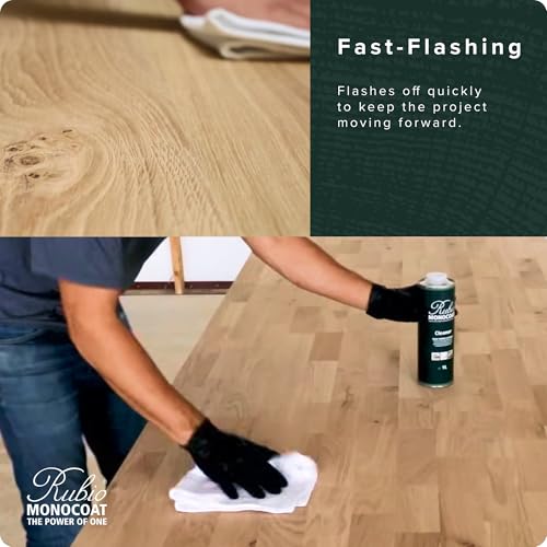 Rubio Monocoat Raw Wood Cleaner 33.81 oz | Dust & Surface Prep for Oil Finish
