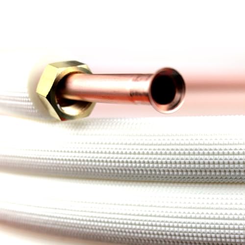 VEVEVA 16FT HVAC Copper Line Set with Wire - 1/4