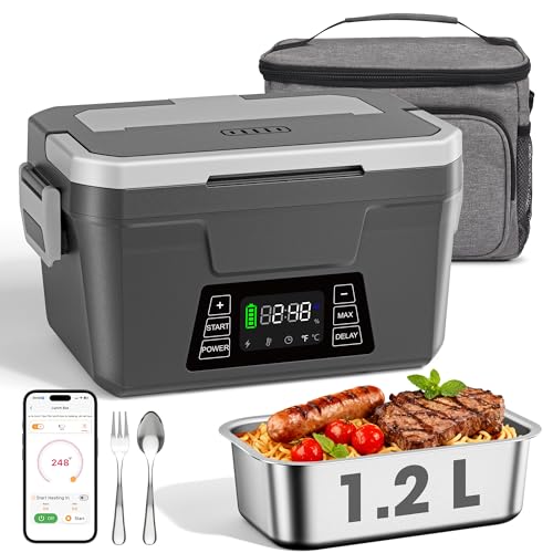Herrfilk Cordless Electric Lunch Box for Adults with APP Control,