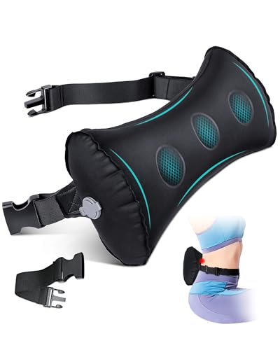 Inflatable Lumbar Support Pillow for Office Car Travel Back Pain Relief