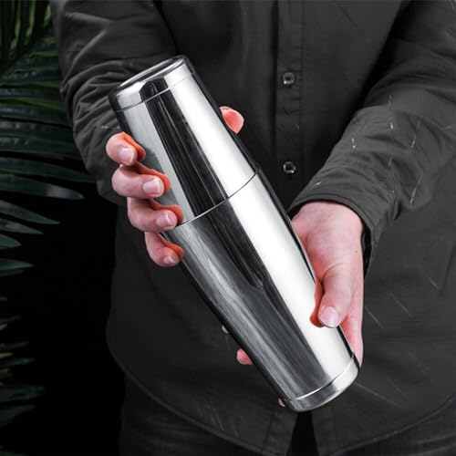 Mwellewm Silver 8-Piece Cocktail Shaker Set Professional Bartender Kit Stainless Steel