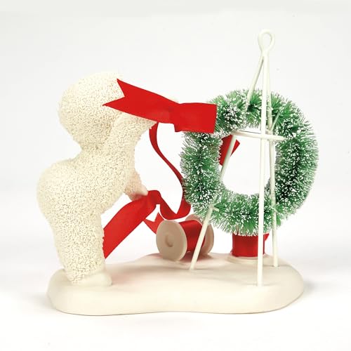 Department 56 Snowbabies Christmas Jubilee Wreath Topper Figurine, 4.72"