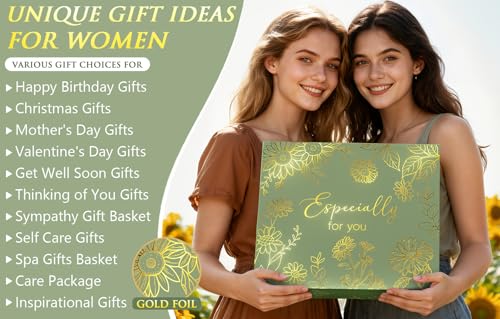 MAYICIVO Sage Green Spa Gift Basket for Women - Self Care Birthday & Get Well Gifts